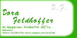 dora feldhoffer business card